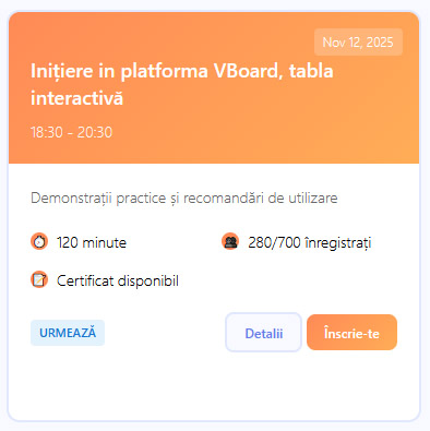 Webinar disponibil Webinar disponibil