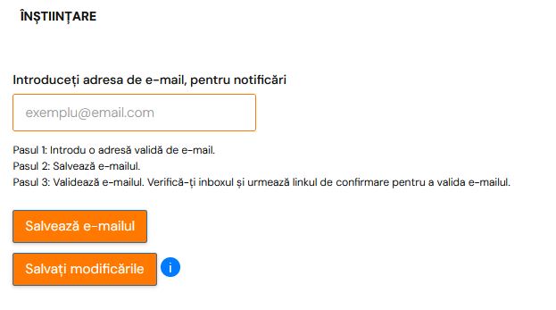 Înștiințare