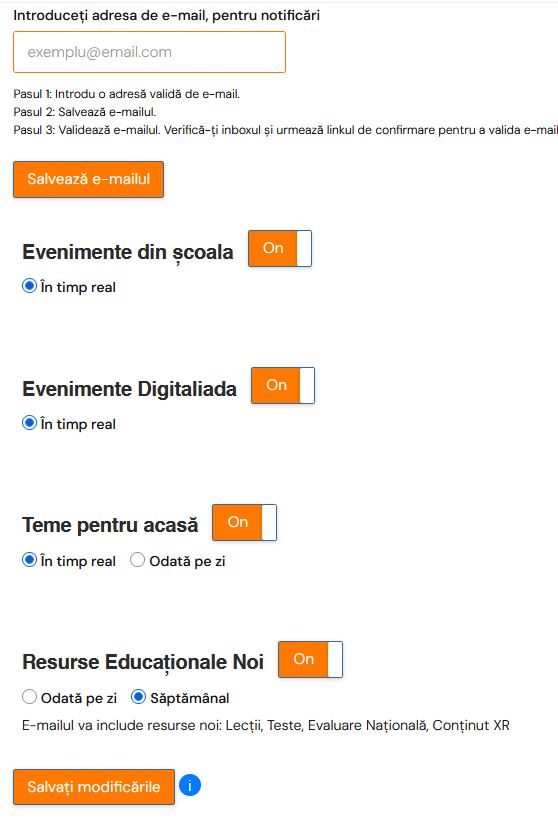 notificari - elev